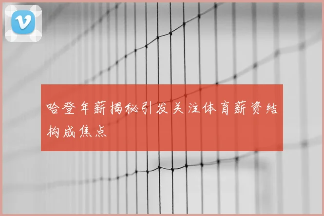 哈登年薪揭秘引发关注体育薪资结构成焦点