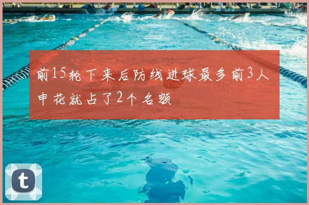 前15轮下来后防线进球最多前3人 申花就占了2个名额